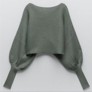 Zara Knit Cropped Sweater